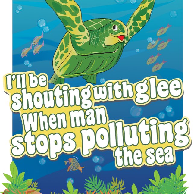 Turtle says... 'I'll Be Shouting In Glee'  Canvas Print (Creator Uploaded)