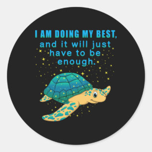 Turtle Sea Turtles Sealife Ocean Animal Gift Idea Classic Round Sticker