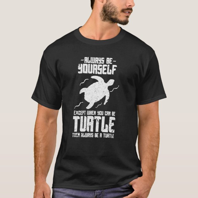 Turtle Sea Turtles Tortoise Beach Ocean Animals Di T-Shirt (Front)