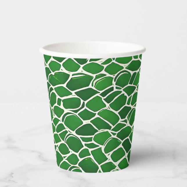 Turtle Shell Pattern Paper Cups (Front)