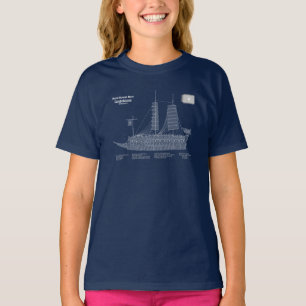 Turtle Ship Geobukseon - Ship Blueprint ABD T-Shirt