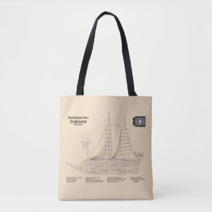Turtle Ship Geobukseon - Ship Blueprint SD Tote Bag