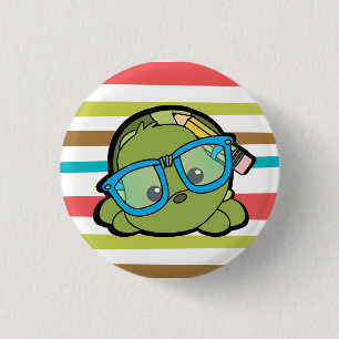 Turtle Smarty 3 Cm Round Badge