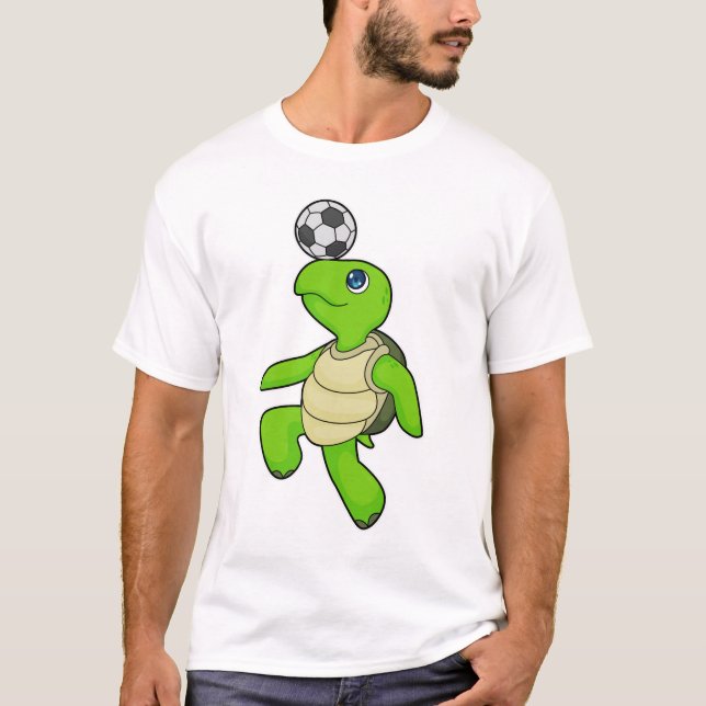 Turtle Soccer player Soccer T-Shirt (Front)