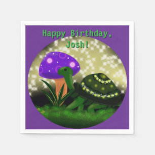 Turtle, Sparkly Paper Napkins