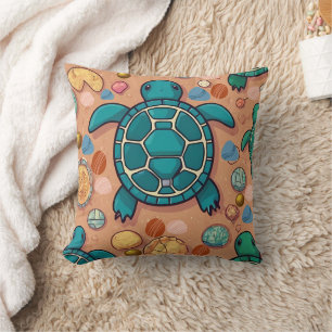 Turtle Stones Print Cushion