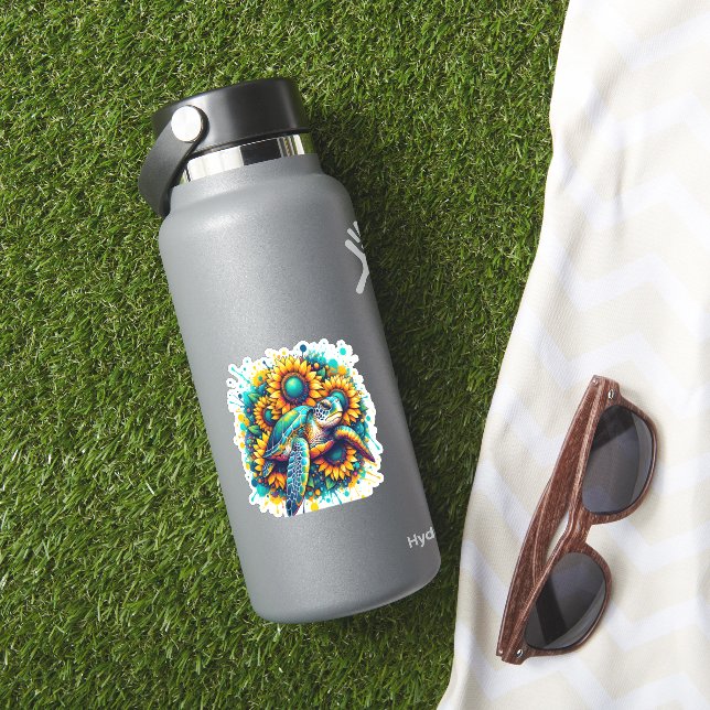 Turtle Sunflower (HydroFlask Insitu)