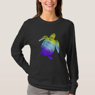 Turtle Sunglasses NonBinary Flag LGBT Non Binary P T-Shirt