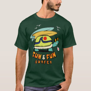 Turtle Surfer Beach TShirt