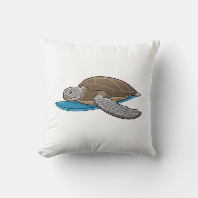 Turtle Surfer Surfboard Cushion (Front)