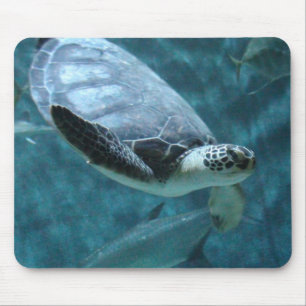 Turtle Swimming Mouse Pad
