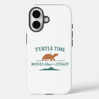 Turtle Time Moves Slow & Steady iPhone 16 Case