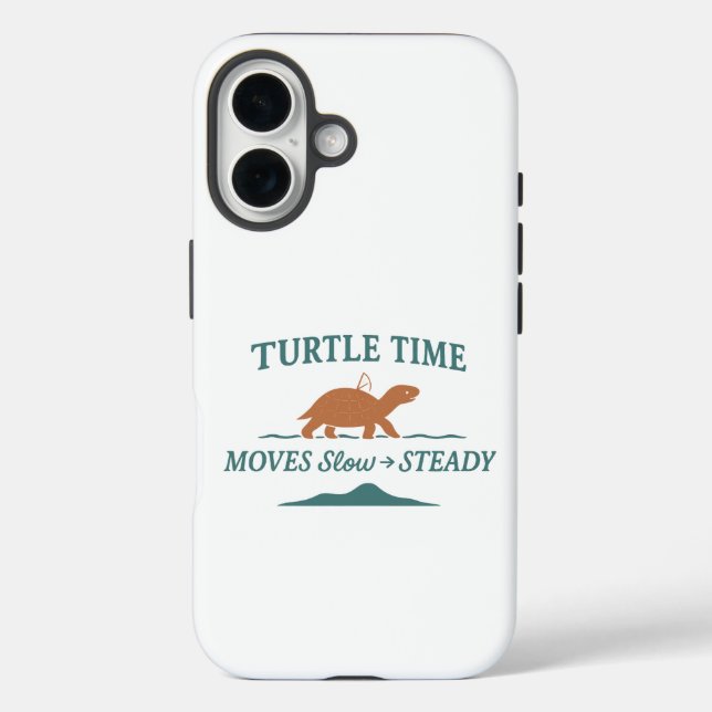 Turtle Time Moves Slow & Steady Case-Mate iPhone Case (Back)
