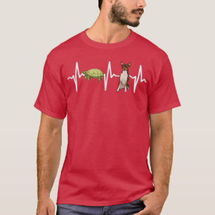 Turtle Toy Fo Terrier Heartbeat Dog Lover T-Shirt