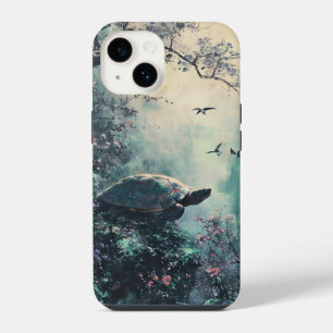 Turtle Tranquillity Blossom iPhone 14 Case
