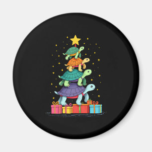 Turtle Tree Christmas Tree Adorable Turtle Christm Magnet