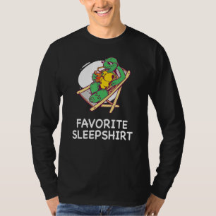 Turtle Turtles Nap Sleeping Sleep Pajama Pyjamas N T-Shirt