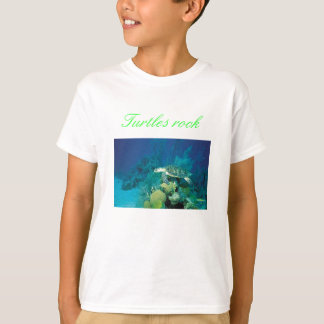 turtle, Turtles rock - Customised T-Shirt