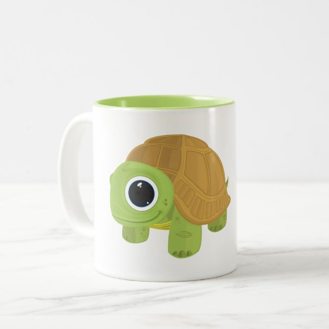 Turtle Two-Tone Coffee Mug (Front Left)