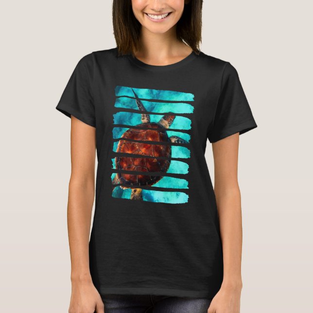 Turtle Underwater Ocean Sea Nature Animal Leisure  T-Shirt (Front)