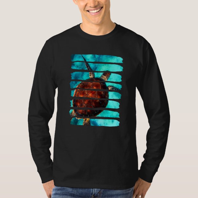 Turtle Underwater Ocean Sea Nature Animal Leisure  T-Shirt (Front)