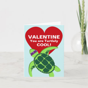 Turtle Valentine Note Card