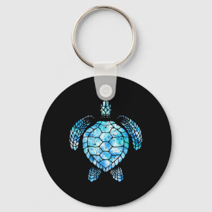 Turtle Watercolor Tie Dye Sea Ocean Save Planet Ea Key Ring