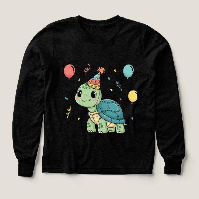 Turtle Wearing a Party Hat (Design Front)