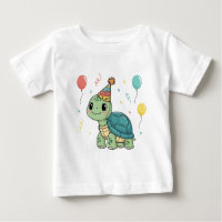 Turtle Wearing a Party Hat