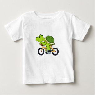 Turtle with Bicycle.PNG Baby T-Shirt