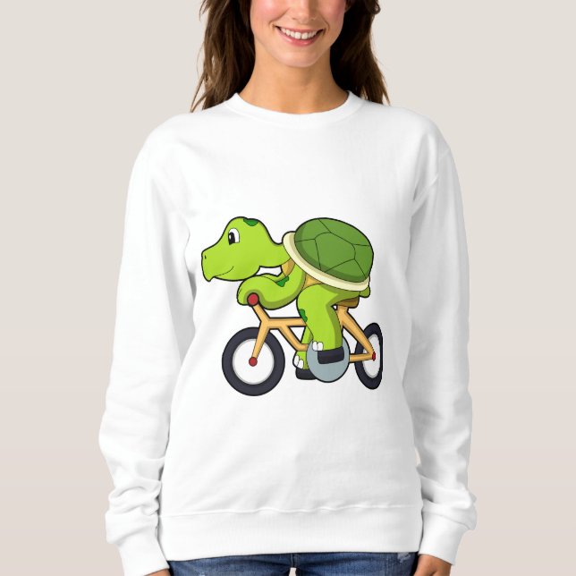 Turtle with Bicycle.PNG Sweatshirt (Front)