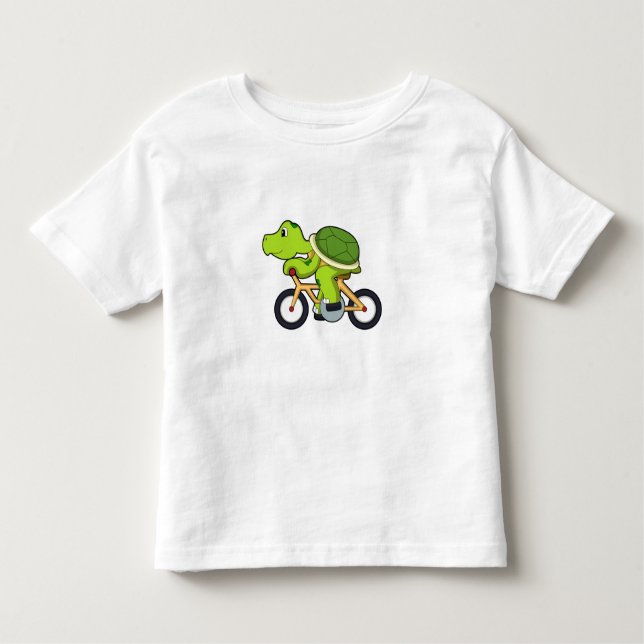 Turtle with Bicycle.PNG Toddler T-Shirt (Front)
