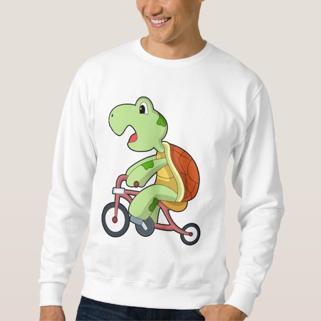 Turtle with Bicycle Sweatshirt (Front)