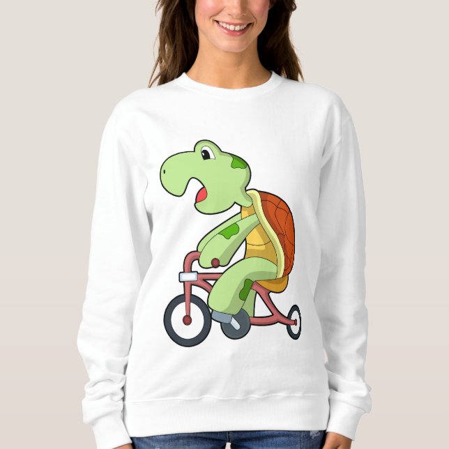 Turtle with Bicycle Sweatshirt (Front)