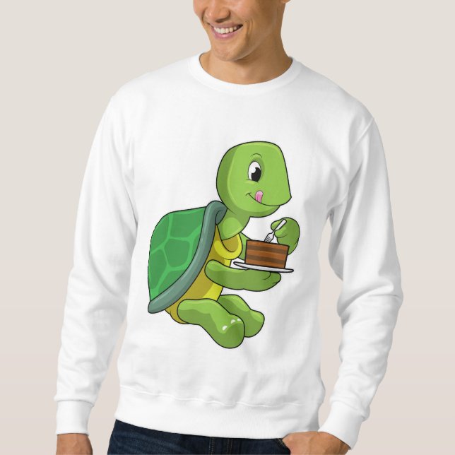 Turtle with Cake Sweatshirt (Front)