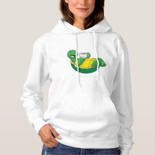 Turtle with Cup of Coffee Hoodie