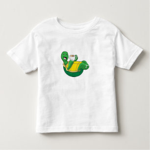 Turtle with Cup of Coffee Toddler T-Shirt