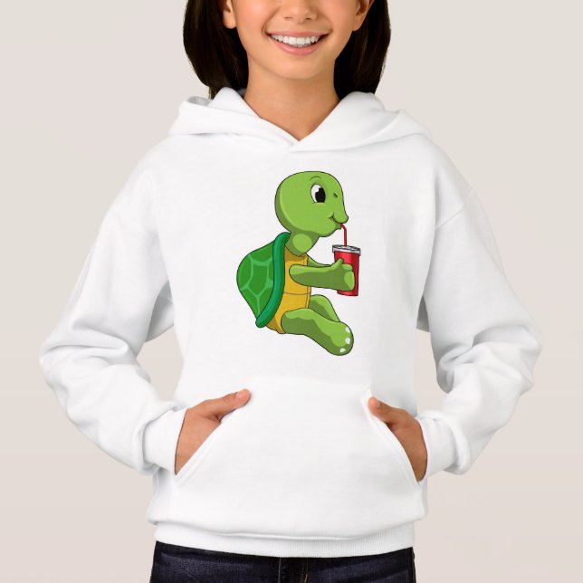 Turtle with Drinking mug with Straw (Front)