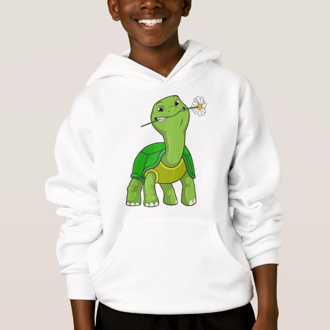 Turtle with Flower Daisy (Front)