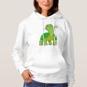 Turtle with Flower Daisy Hoodie