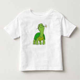 Turtle with Flower Daisy Toddler T-Shirt