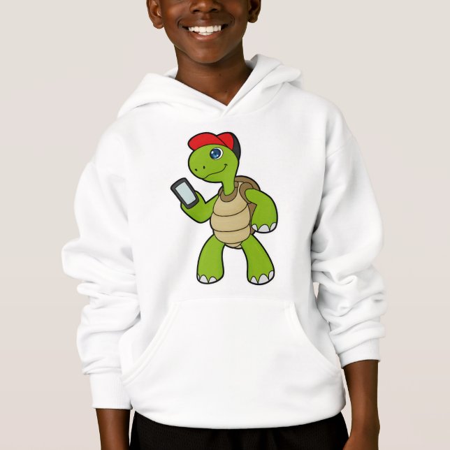 Turtle with Phone & Hat (Front)