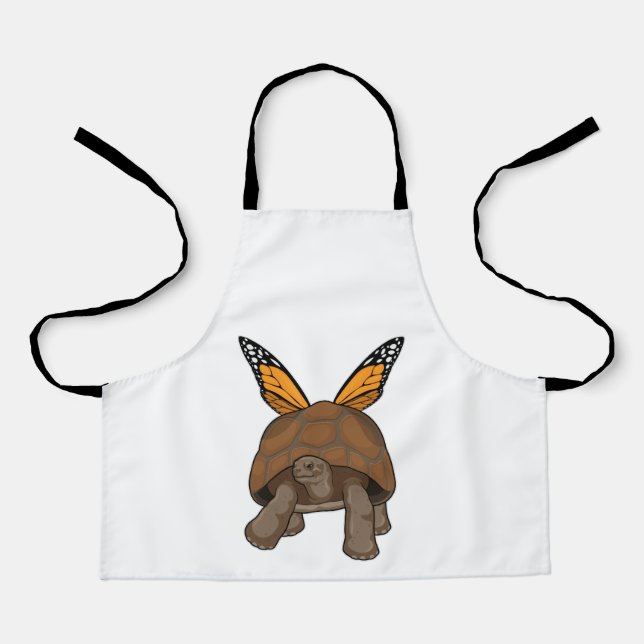 Turtle with Rainbow Colours Apron (Front)