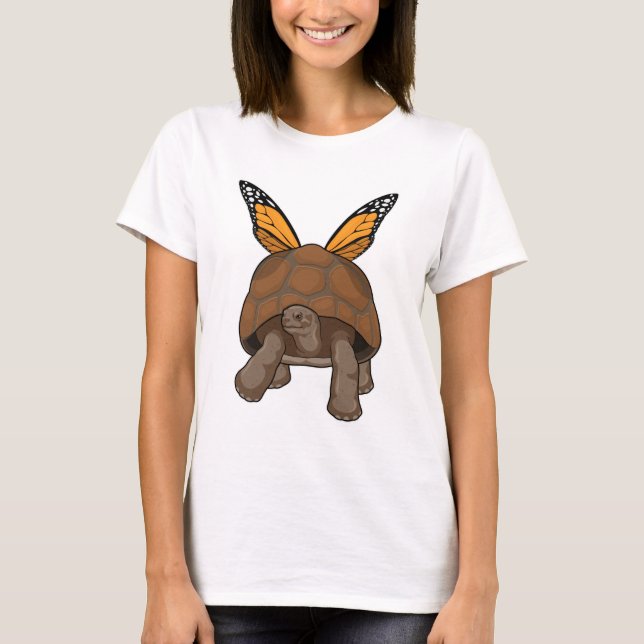 Turtle with Rainbow Colours T-Shirt (Front)
