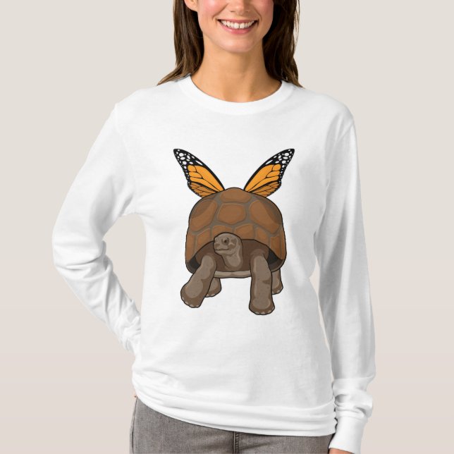 Turtle with Rainbow Colours T-Shirt (Front)