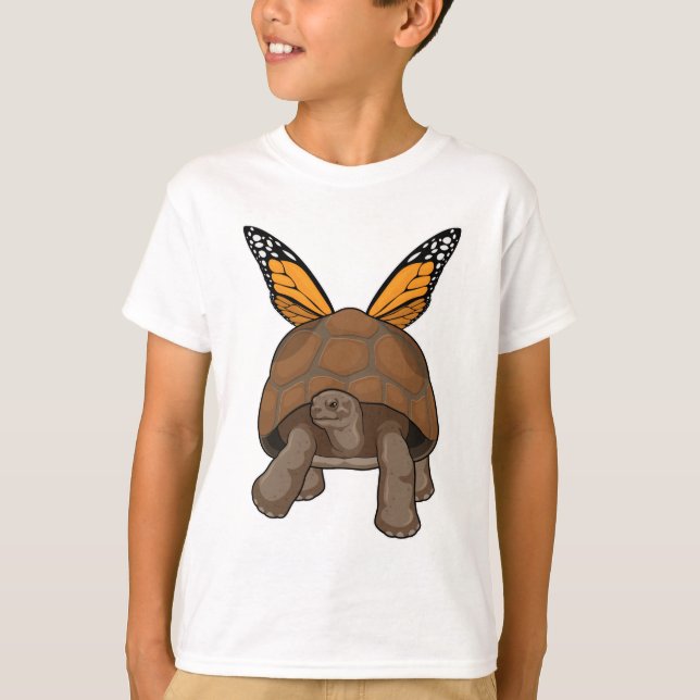 Turtle with Rainbow Colours T-Shirt (Front)