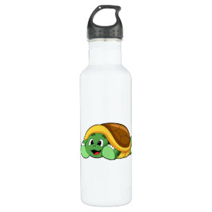Turtle with Shell as Blanket 710 Ml Water Bottle