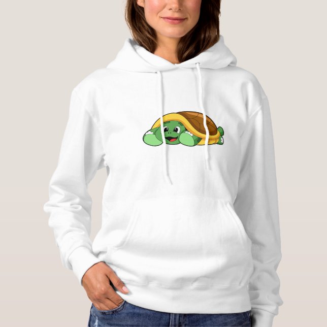 Turtle with Shell as Blanket Hoodie (Front)