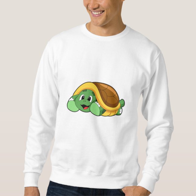 Turtle with Shell as Blanket Sweatshirt (Front)