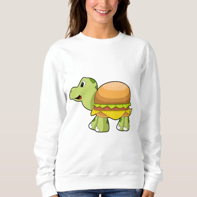 Turtle with Shell as Burger.PNG Sweatshirt (Front)